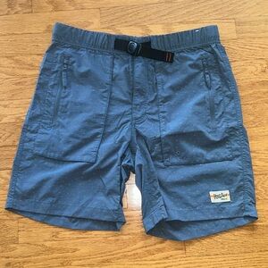 Howler Bros Packable Shorts Mens 34 Pedernales Geometric Belted Zip Pockets